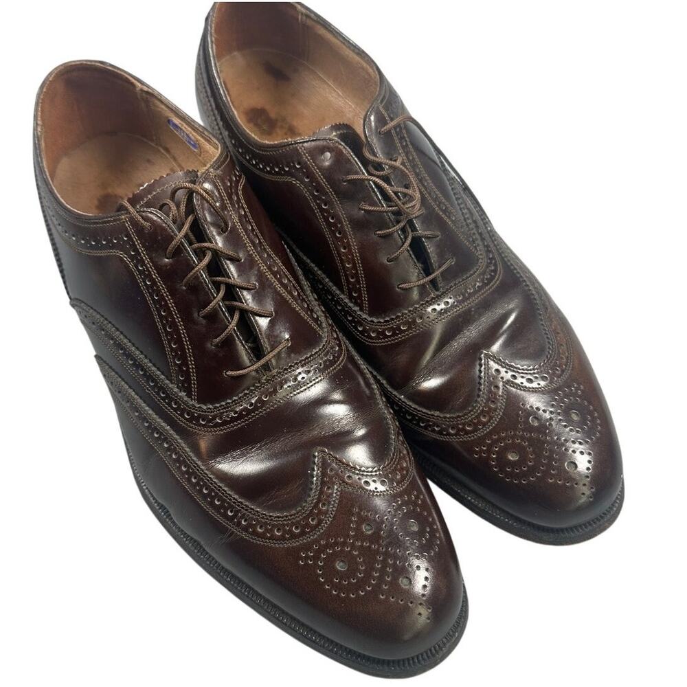 Florsheim Imperial Wingtip Oxford Brogue Dress Shoes Brown 11.5 D